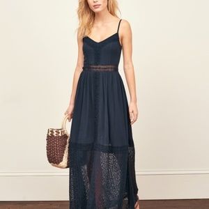 NWT Abercrombie & Fitch Lace Panel Maxi Dress